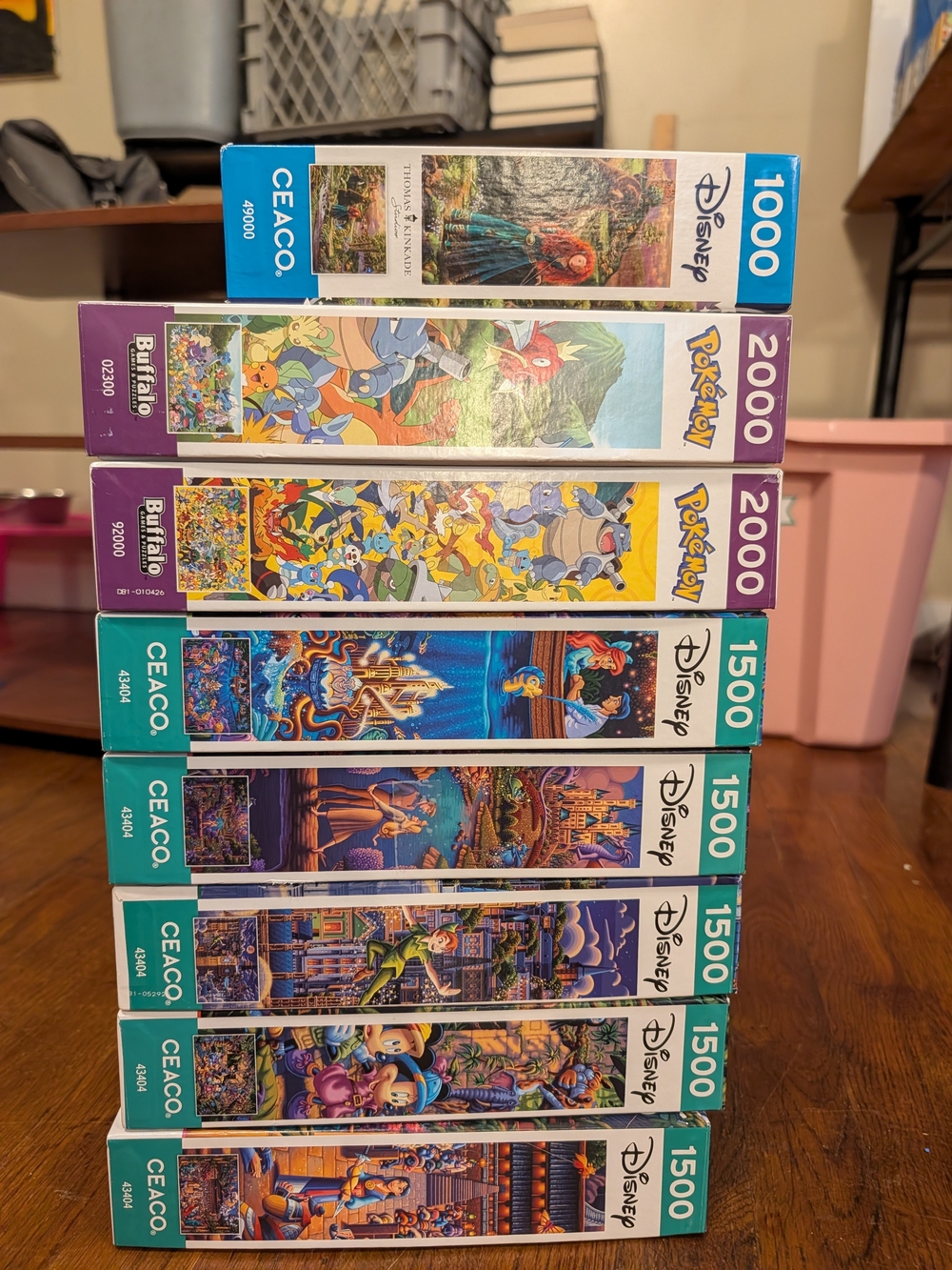 Disney & Pokemon Puzzle Bundle - Teal, Purple, Blue Box Set